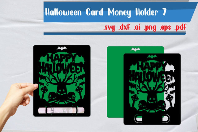 Halloween Money Card Holder 7 SVG zafrans studio 