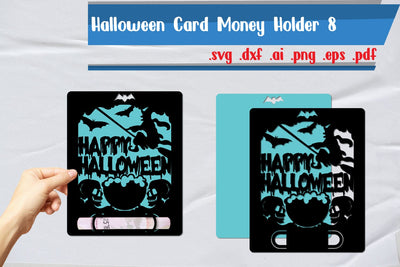 Halloween Money Card Holder 8 SVG zafrans studio 