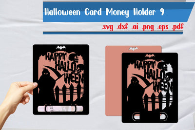 Halloween Money Card Holder 9 SVG zafrans studio 
