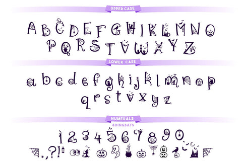 Halloween Monogram SVG Alphabet SVG Feya's Fonts and Crafts 