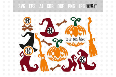 Halloween monogram SVG SVG VectorSVGdesign 