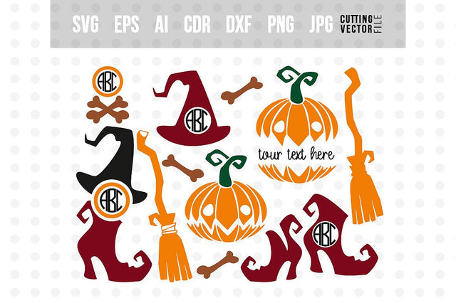Halloween monogram SVG SVG VectorSVGdesign 