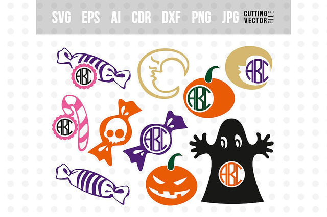 Halloween monogram SVG SVG VectorSVGdesign 