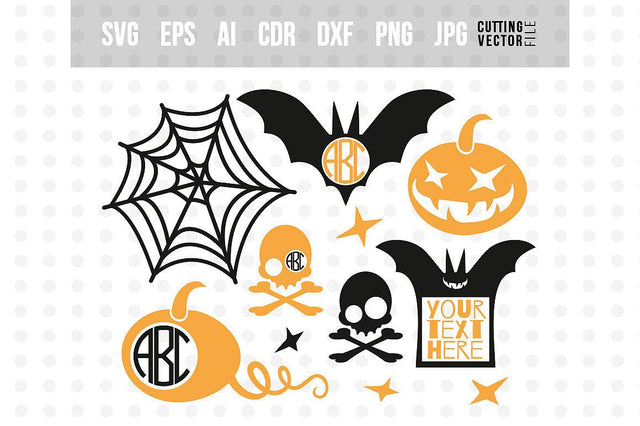 Halloween monogram SVG SVG VectorSVGdesign 
