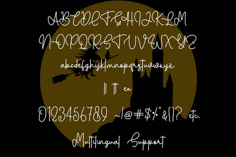 Halloween Monoline Font Afandi Studio 