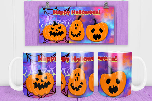Halloween mug sublimation | Halloween pumpkin PNG Sublimation Svetana Studio 