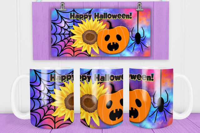 Halloween mug sublimation | Halloween pumpkin PNG Sublimation Svetana Studio 