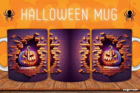 Halloween Mug Wrap Bundle | 11 Oz | Sublimation Sublimation SvgOcean 