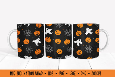 Halloween Mug Wrap. Halloween Sublimation Design Mug Wrap Sublimation LaBelezoka 