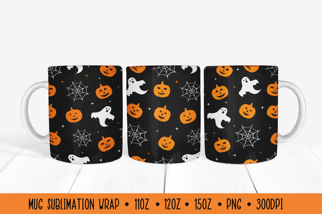 Halloween Mug Wrap. Halloween Sublimation Design Mug Wrap Sublimation LaBelezoka 