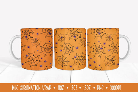 Halloween Mug Wrap Sublimation 3 Designs Sublimation LaBelezoka 