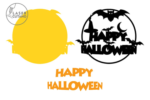HALLOWEEN Multilayer Cut Files, Decorative Wall Art SVG LaserCutano 