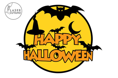 HALLOWEEN Multilayer Cut Files, Decorative Wall Art SVG LaserCutano 