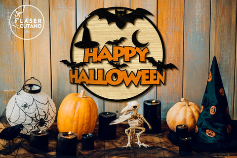 HALLOWEEN Multilayer Cut Files, Decorative Wall Art SVG LaserCutano 