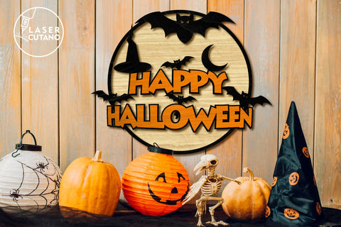 HALLOWEEN Multilayer Cut Files, Decorative Wall Art SVG LaserCutano 