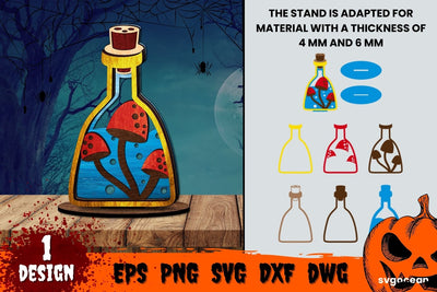 Halloween Multilayered Laser Cut Design | Svg Bundle | Glowfoge SVG SvgOcean 