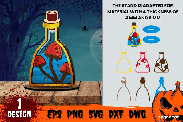 Halloween Multilayered Laser Cut Design | Svg Bundle | Glowfoge SVG SvgOcean 