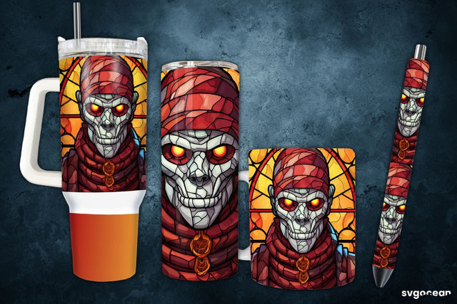 Halloween Mummy Bundle | Tumbler | Mug | Pen SVG SvgOcean 