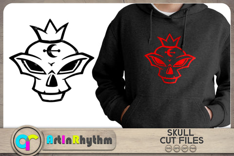 Halloween mystical skull SVG SVG Artinrhythm shop 