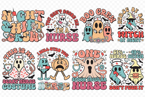 Halloween Nurse PNG Sublimation Bundle Sublimation CraftLabSVG 