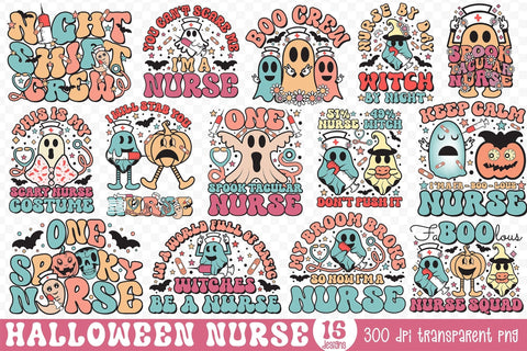 Halloween Nurse PNG Sublimation Bundle Sublimation CraftLabSVG 