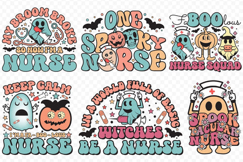 Halloween Nurse PNG Sublimation Bundle Sublimation CraftLabSVG 