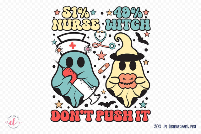 Halloween Nurse PNG Sublimation Design Sublimation CraftLabSVG 