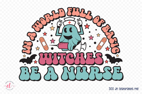 Halloween Nurse PNG Sublimation Design Sublimation CraftLabSVG 