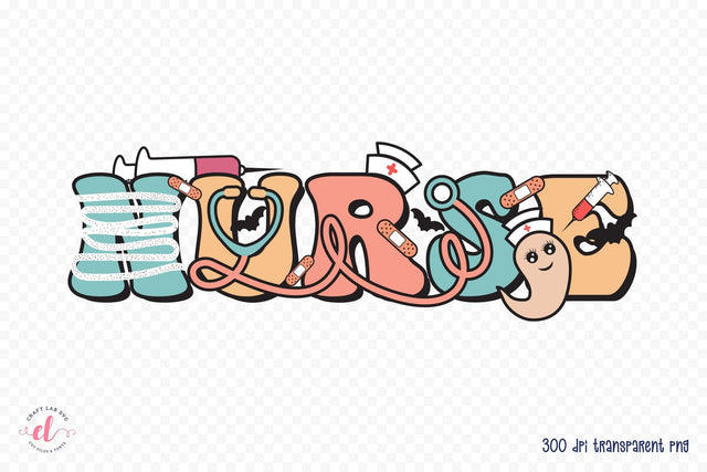 Halloween Nurse Sublimation Design PNG Sublimation CraftLabSVG 