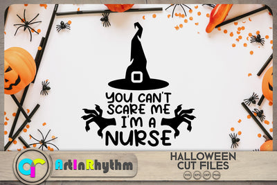 Halloween nurse svg, You can't scare me I'm a nurse SVG Artinrhythm shop 