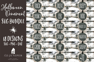 Halloween Ornament SVG Bundle | Farmhouse Halloween SVG SVG LilleJuniper 