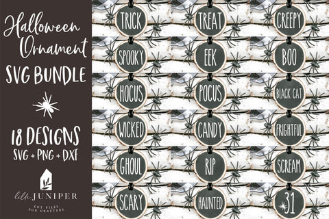 Halloween Ornament SVG Bundle | Farmhouse Halloween SVG SVG LilleJuniper 