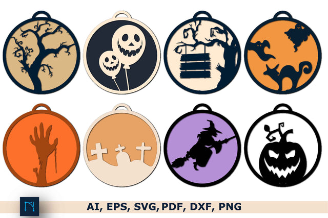 Halloween Ornaments Decor SVG Bundle SVG MD JOYNAL ABDIN 