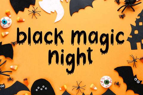 Halloween Park Font AEN Creative Store 