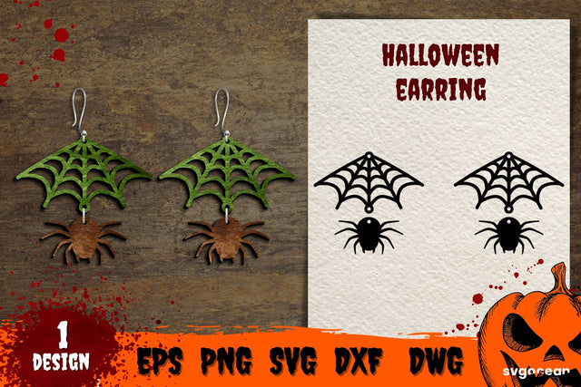 Halloween Party Earrings | Glowforge | Jewelry SVG SvgOcean 