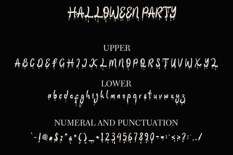Halloween Party Font Prasetya Letter 