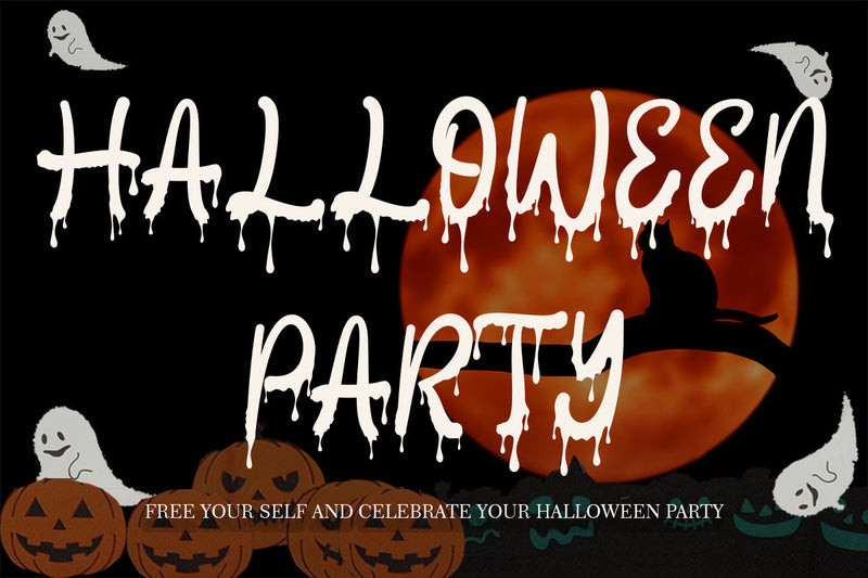 Halloween Party Font Prasetya Letter 