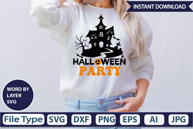 Halloween Party SVG Cut File SVG DesignPlante 503 