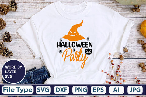 Halloween Party SVG Cut File SVG DesignPlante 503 