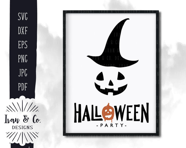 Halloween Party SVG Files | Witch Hat | Pumpkin Head | Halloween SVG (816191033) SVG Ivan & Co. Designs 