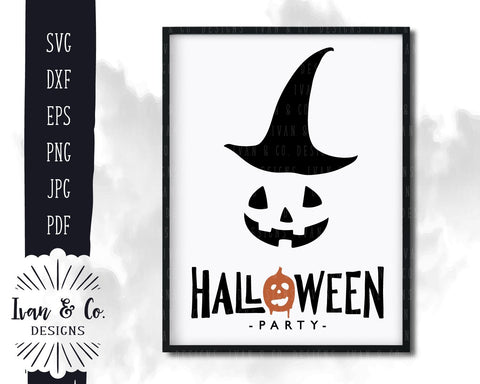 Halloween Party SVG Files | Witch Hat | Pumpkin Head | Halloween SVG (816191033) SVG Ivan & Co. Designs 