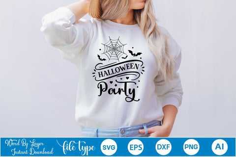 Halloween Party SVG SVGs,Quotes and Sayings,Food & Drink,On Sale, Print & Cut SVG DesignPlante 503 