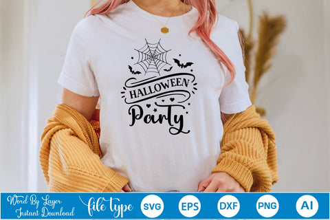 Halloween Party SVG SVGs,Quotes and Sayings,Food & Drink,On Sale, Print & Cut SVG DesignPlante 503 