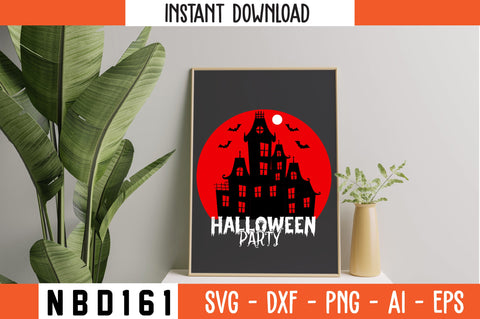 halloween party T-Shirt Design SVG Nbd161 