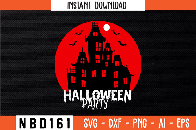halloween party T-Shirt Design SVG Nbd161 