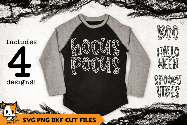 Halloween Pattern Set | Hocus Pocus - Boo - Spooky Vibes - Halloween SVG Zen Kitty 