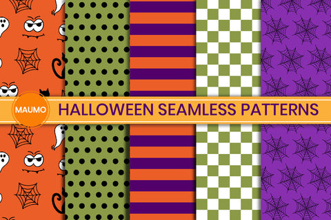 Halloween Patterns, Digital Papers SVG Maumo Designs 