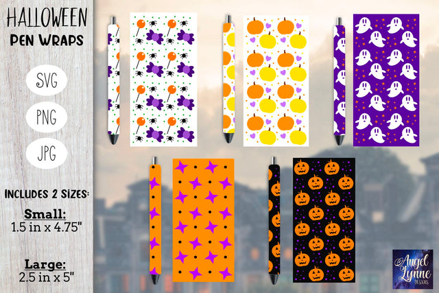 Halloween Pen Wrap Bundle | Halloween Pen Wrap SVG SVG Angel Lynne Designs 