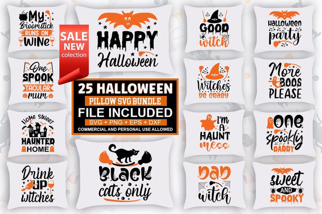 Halloween Pillow SVG Bundle SVG Designangry 