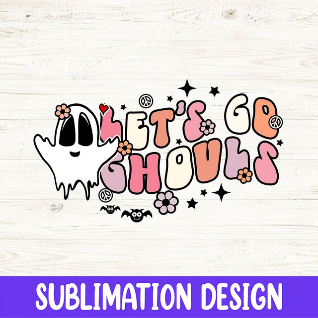 Halloween Png, Let's Go Ghouls Png, Halloween Sublimation Design, Retro Halloween Png, Fall Png, Spooky Png, Ghost Png, Pumpkin Png Sublimation iStyleDesign 